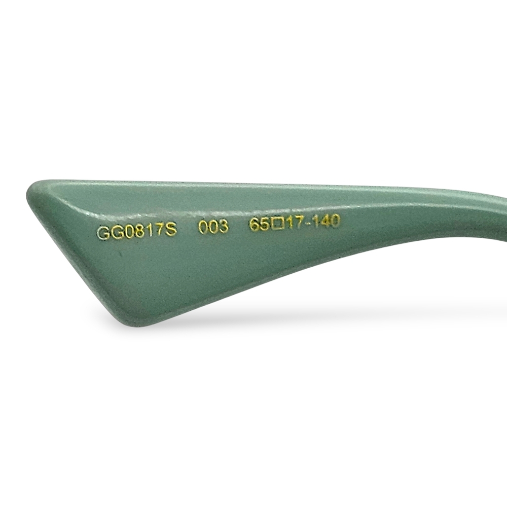 Gucci Square Sunglasses with Green Tint - Picture 7 of 8